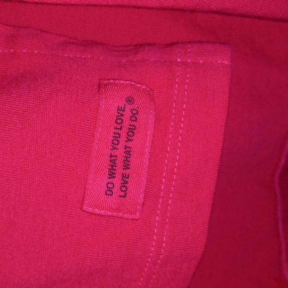 Life is Good Tunic Top Pink Fuscia Purple Embroidered Powered by Optimism Large - Picture 5 of 11